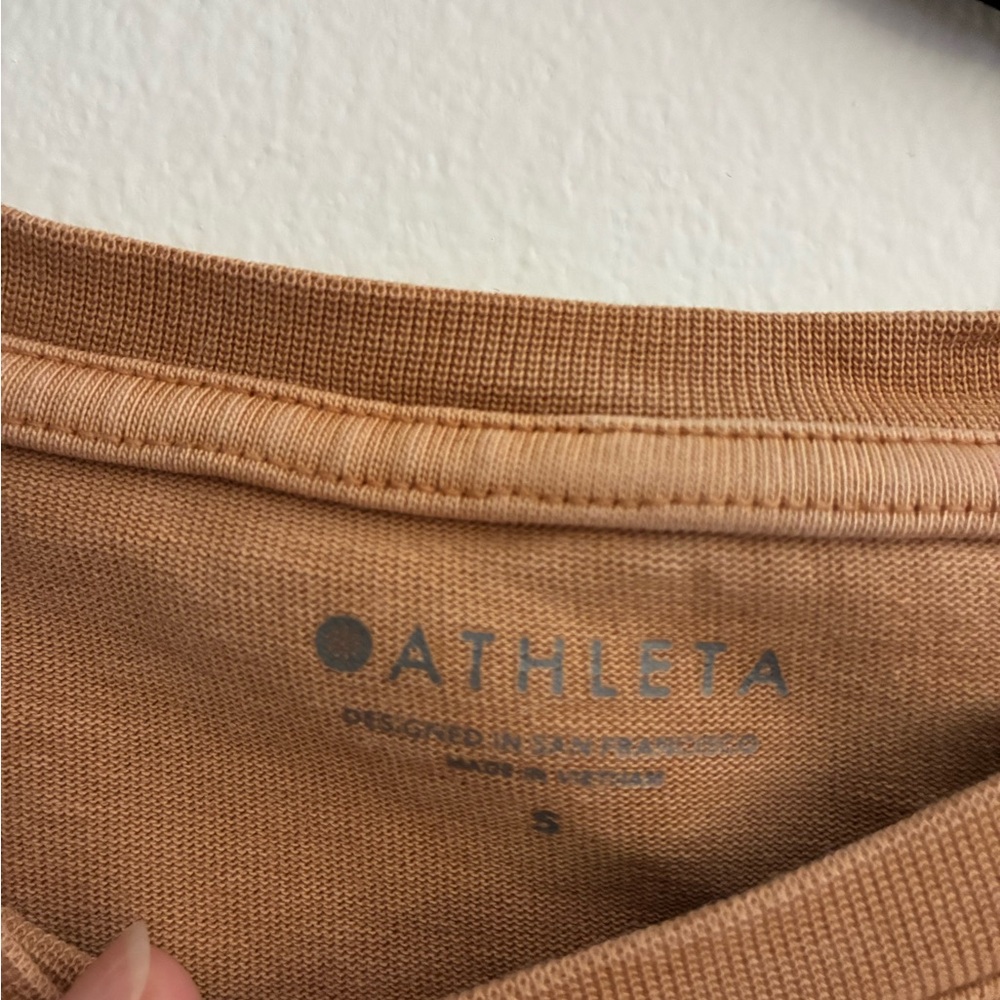 Athleta Short-Sleeve Pocket Tee in Camel - Picture 4 of 6